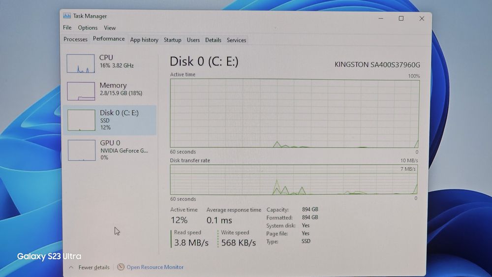 PC i5 9400F + 16GB DDR4 + 960GB SSD