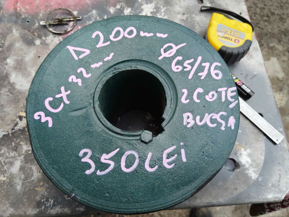 Fulie cu 3 canale de 32 mm lățime