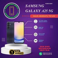Xalol Muddatli to'lovga Samsung Galaxy A256/A25 6/128 ГБ Blue Black