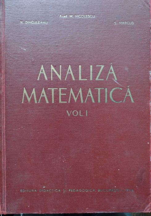 analiză matematică vol.1