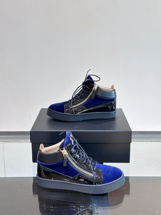Giuseppe zanotti frankie velvet 44 top London blue Джузепе заноти