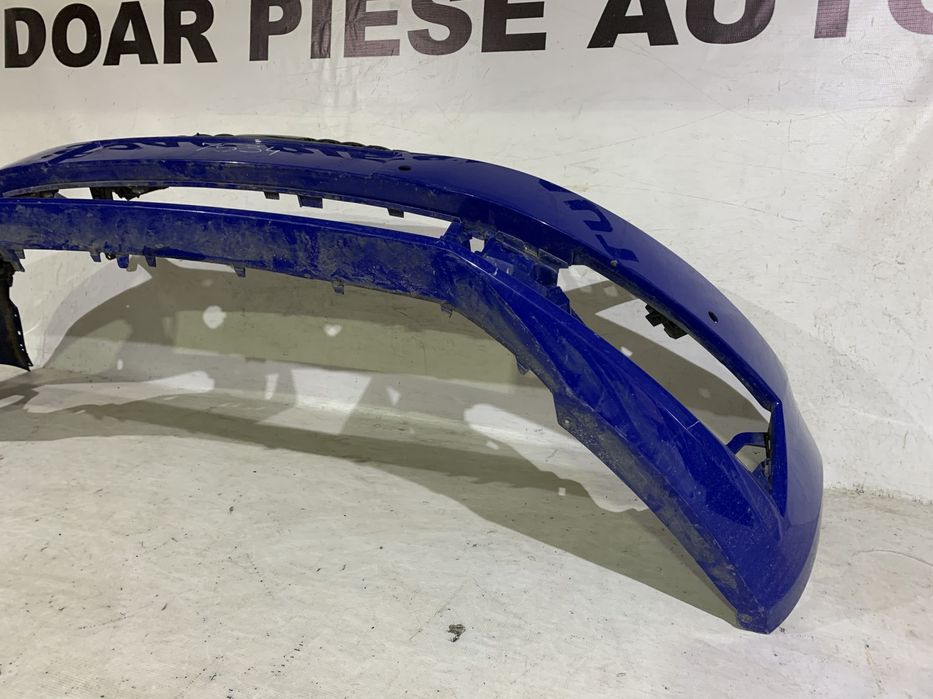 Bara fata Skoda Octavia 3, facelift, 2017, 2018, 2019, 2020, cod origine OE 5E0807221N, cu gauri pentru spalatori faruri si senzori de parcare.