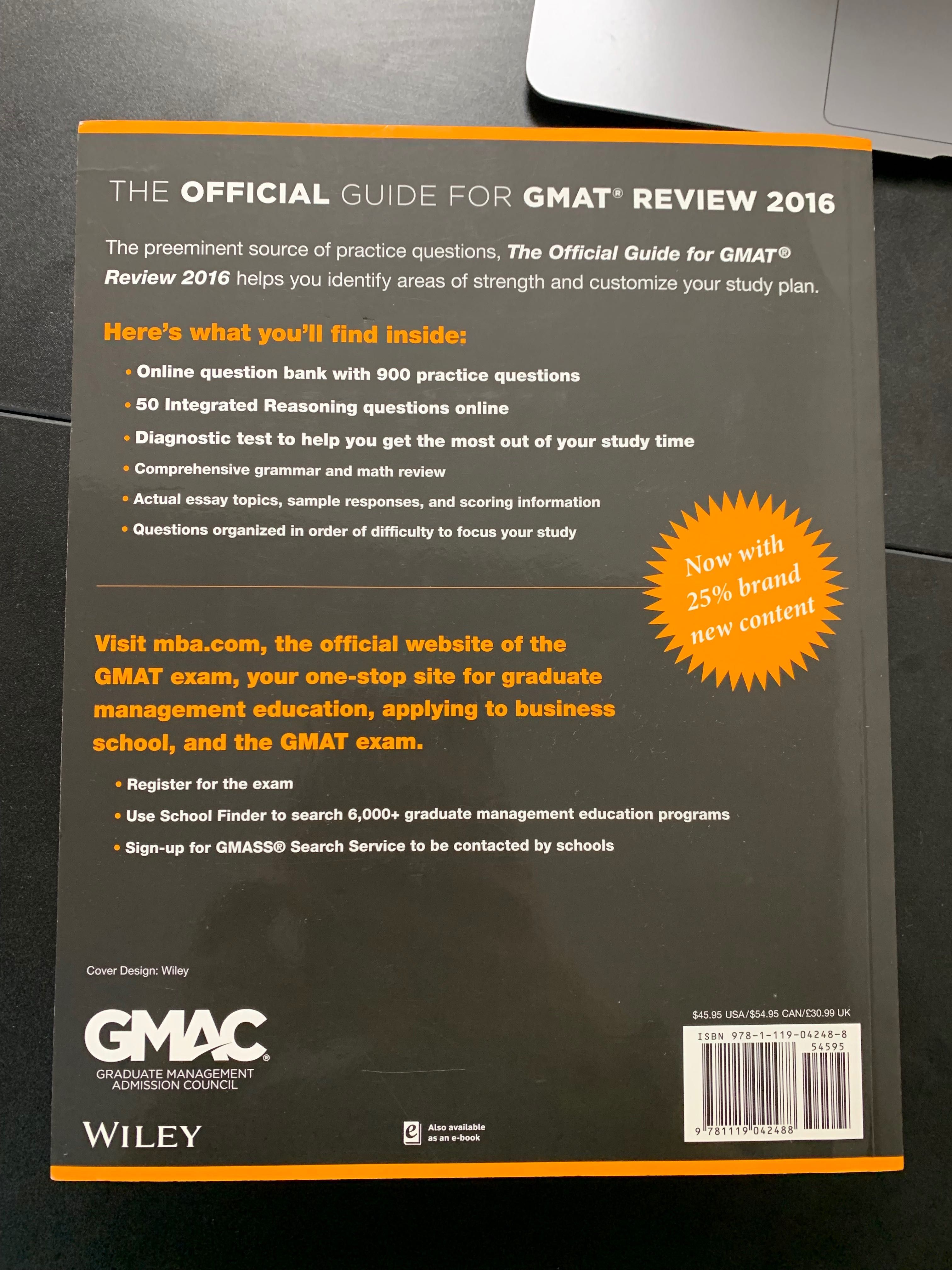 Книга GMAT review 2016 подготовка