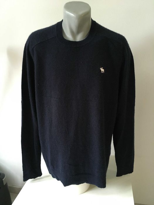Abercrombie&Fitch 100% кашмир тъмно син XXL