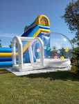 Bubble house cu trambulina tobogan gonflabil topogan