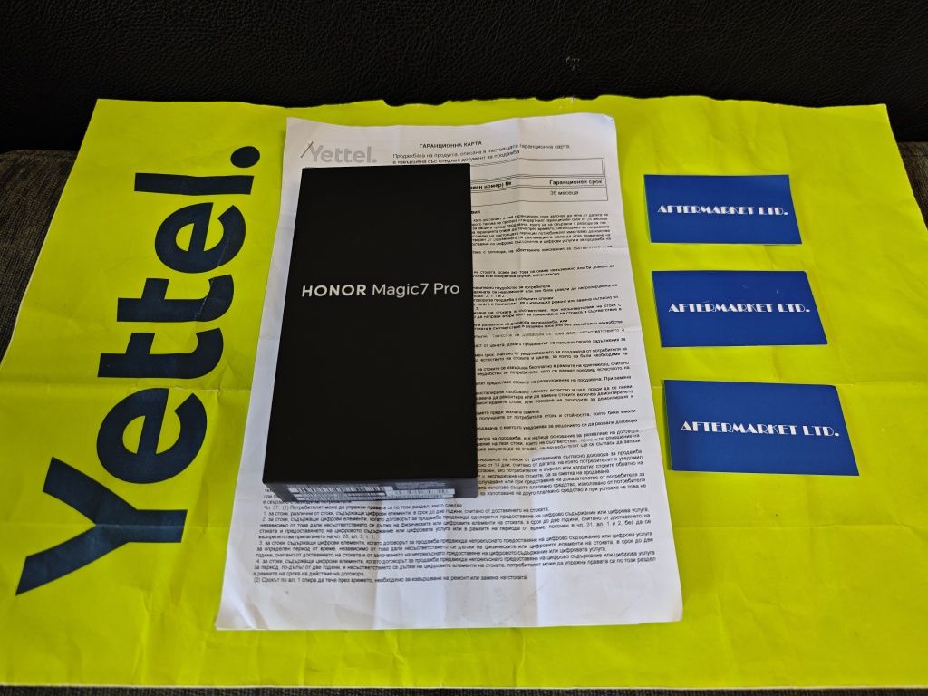 КАТО НОВ 512GB Honor Magic 7 Pro 5G Гаранция Yettel  2028 г. Grey
