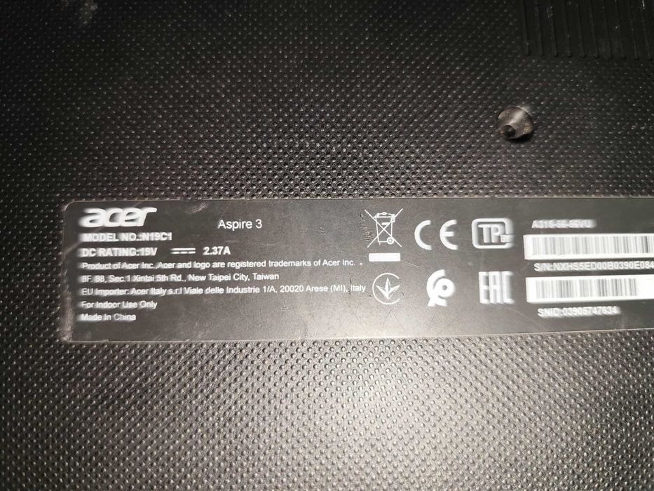 Laptop Acer Aspire 3-315, I5, gen 10, 8Gb Ram, ssd 512Gb. Garantie!