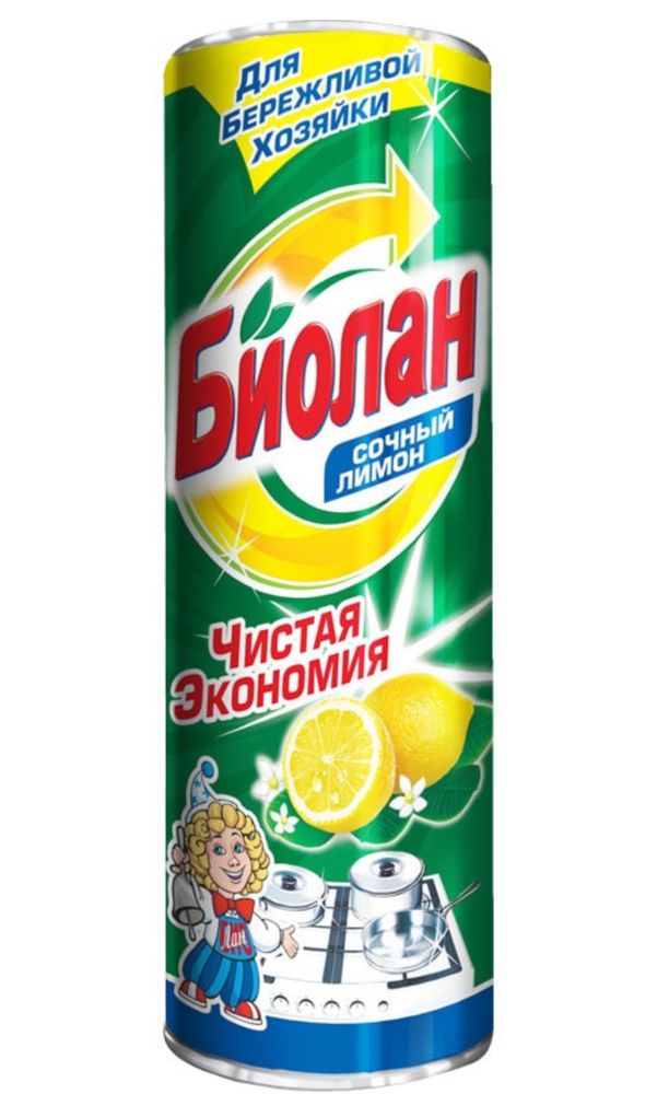 Биолан — чистящее средство “Сочный лимон” | 400 г