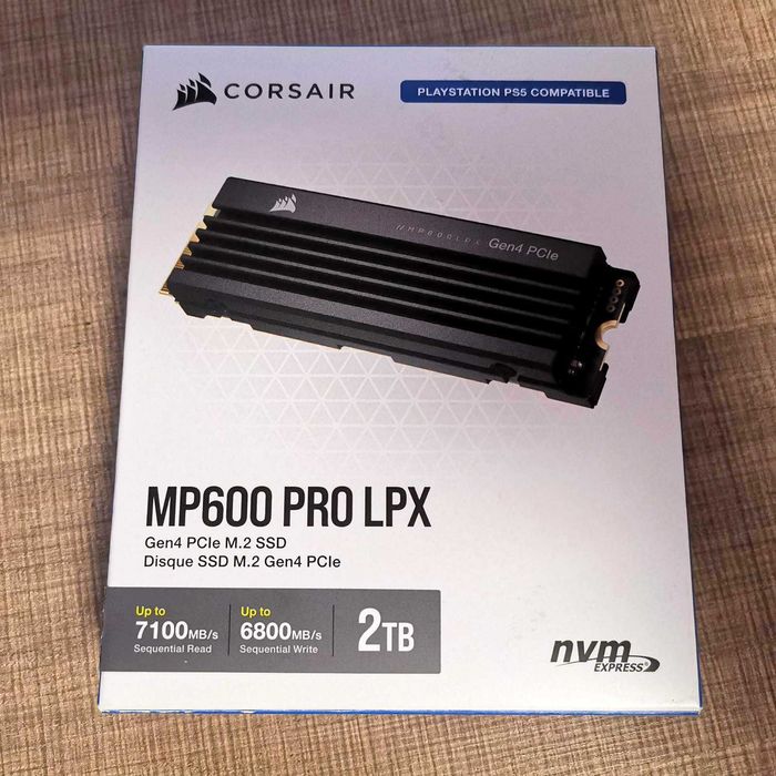 NVME SSD Corsair M.2 MP600 PRO LPX Gen4 2TB with Heatsink for PS5