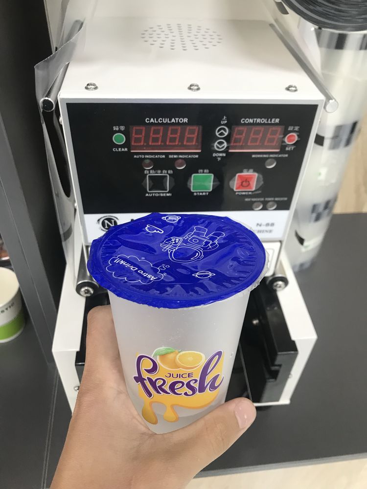 Аппарат для запайки стаканов, для напитоков, сока, bubble tea, и т.д.