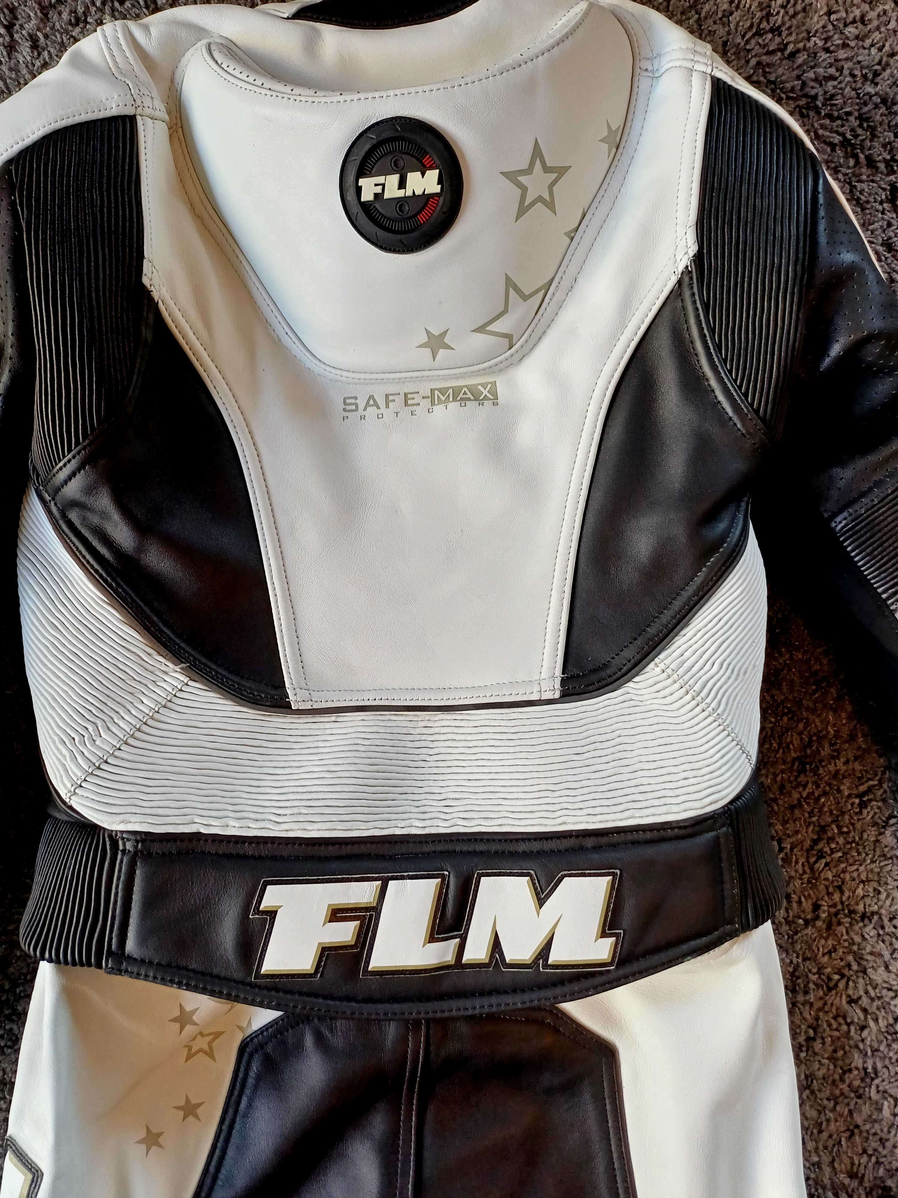 38 M FLM Combinezon Costum moto piele - textil din două piese de Damă
