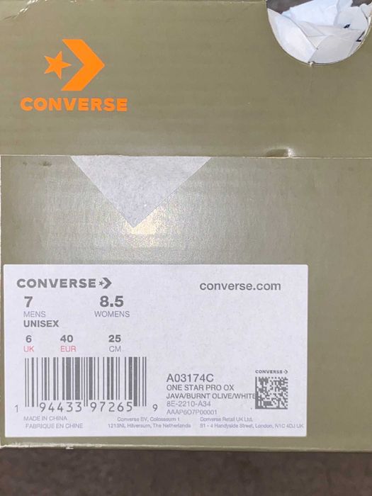 Vand sneakers Converse One Star Pro