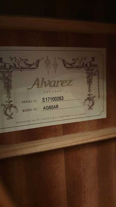 Chitara Acustica ALVAREZ AG60AR Grand Auditorium