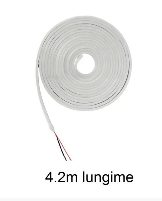 Banda auto led iluminat portbagaj lumina alb-rece, 12V, universal