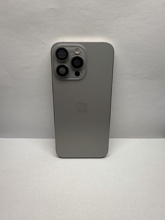 Carcasa sticla rama iPhone 15 Pro Max Natural Originala swap