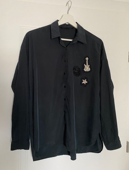 Cămașa neagră Zara, mărimea XS