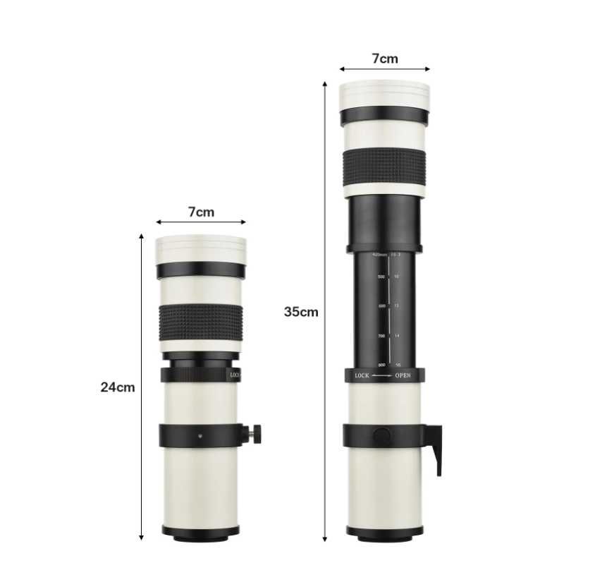 Lightdow телефото обектив за Cacon Ef mount 420-800mm