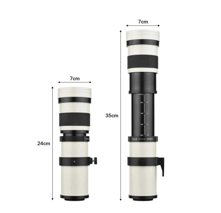 Andoer телефото обектив за Cacon Ef mount 420-800mm