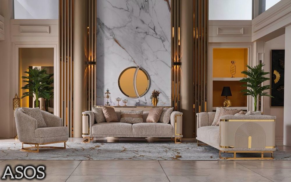 Диван кресла . Гостиной шикарный диван и кресла