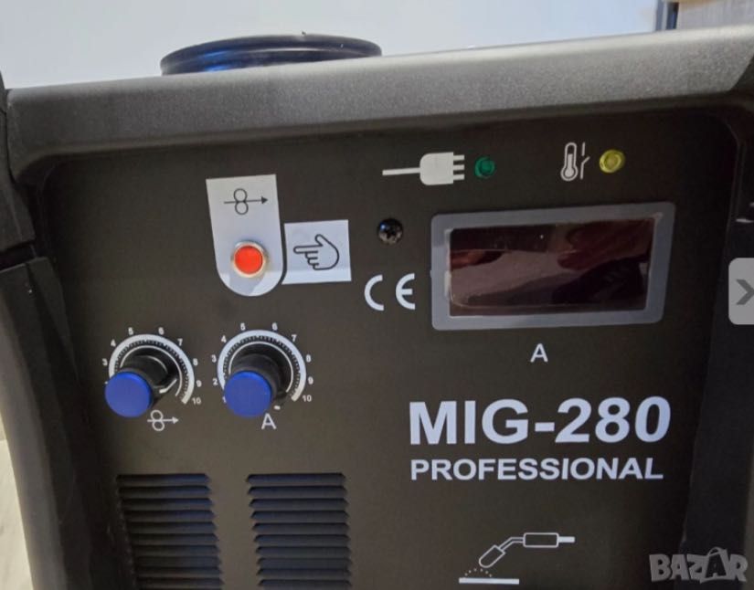 280А МАХ Телоподаващо инверторно с евробукса 4м с дисплей - 2025