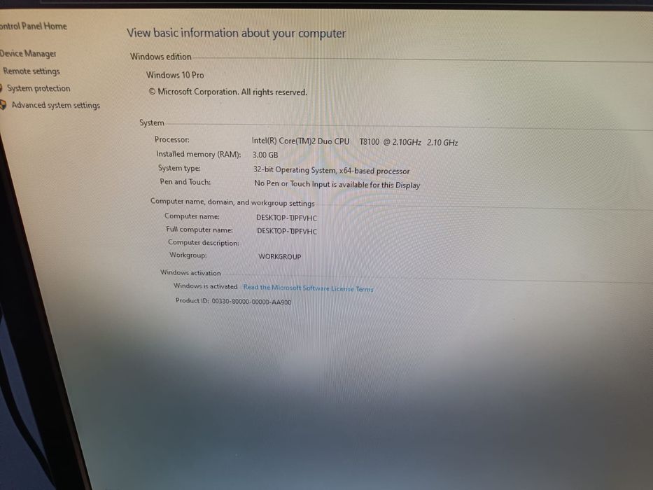 Sistem Desktop PC Dell Studio Hybrid + monitor