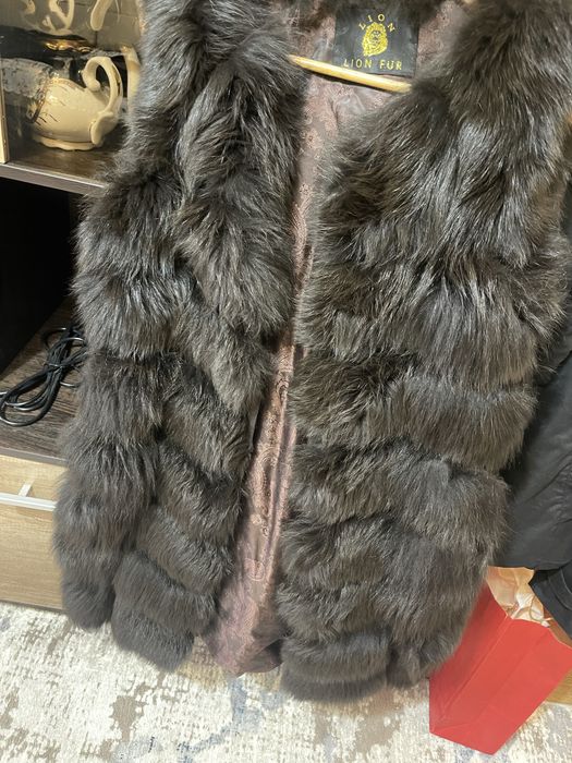 Желетка из натурального меха песца