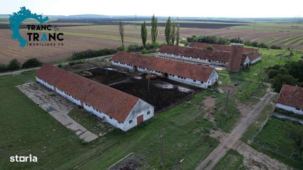 PREȚ REDUS Ferma de animale de 9,25 ha, cu 8 grajduri, in Zabrani