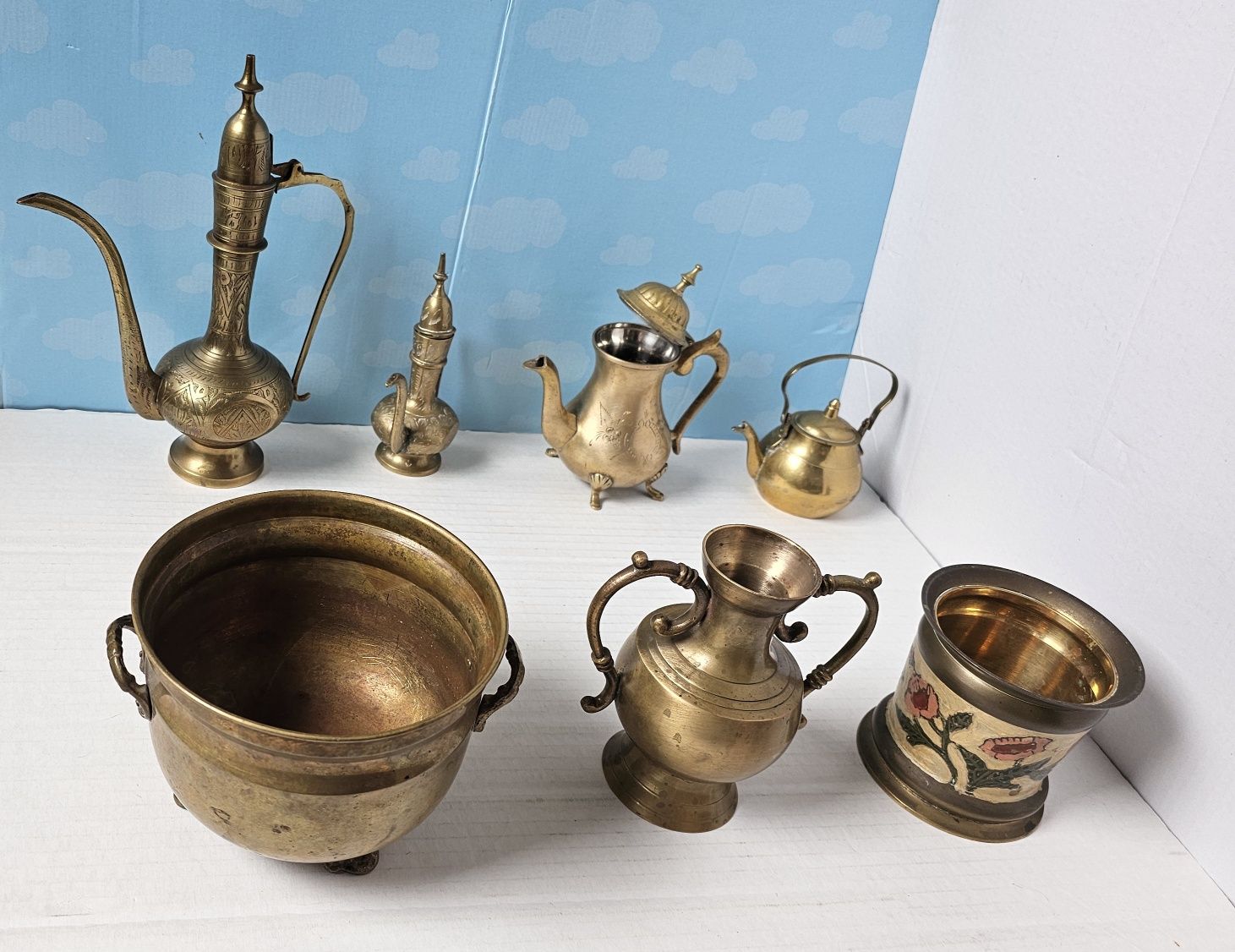 Lot vase din bronz/alamă