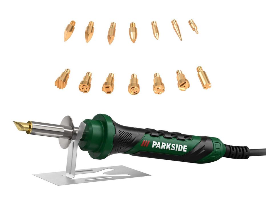 Set aparat de pirogravat, pirogravura 16 piese, nou, sigilat, Germania