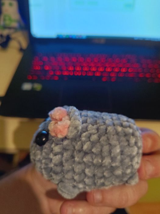 sad hamster plângăcios pufos meme jucărie breloc cu sunet