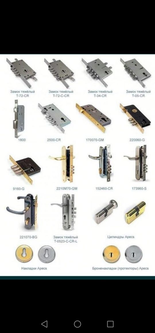 Замки и сердечники. Гарантия 2 года.