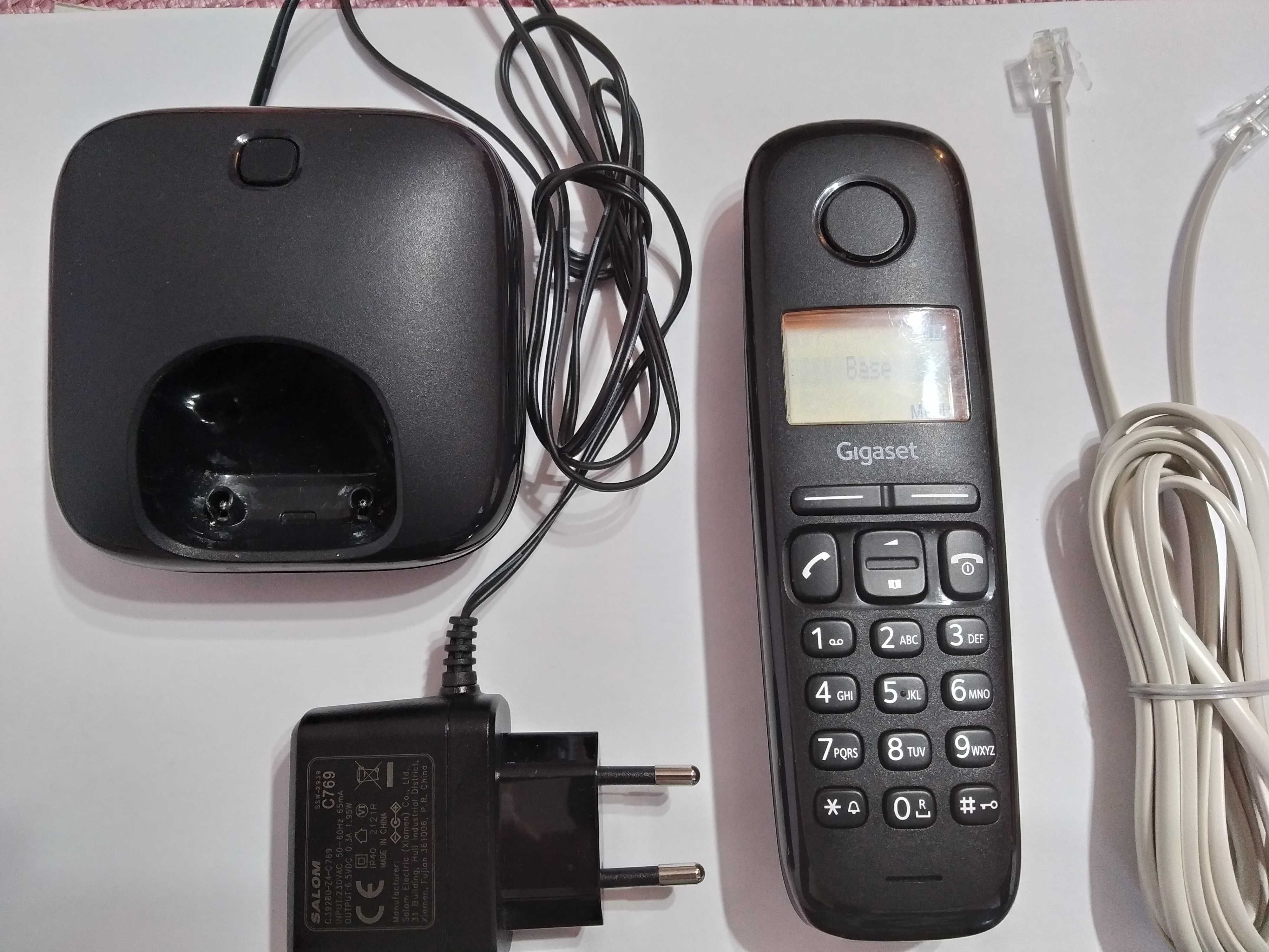 Telefon DECT fara fir Gigaset A170h, Caller ID, Negru