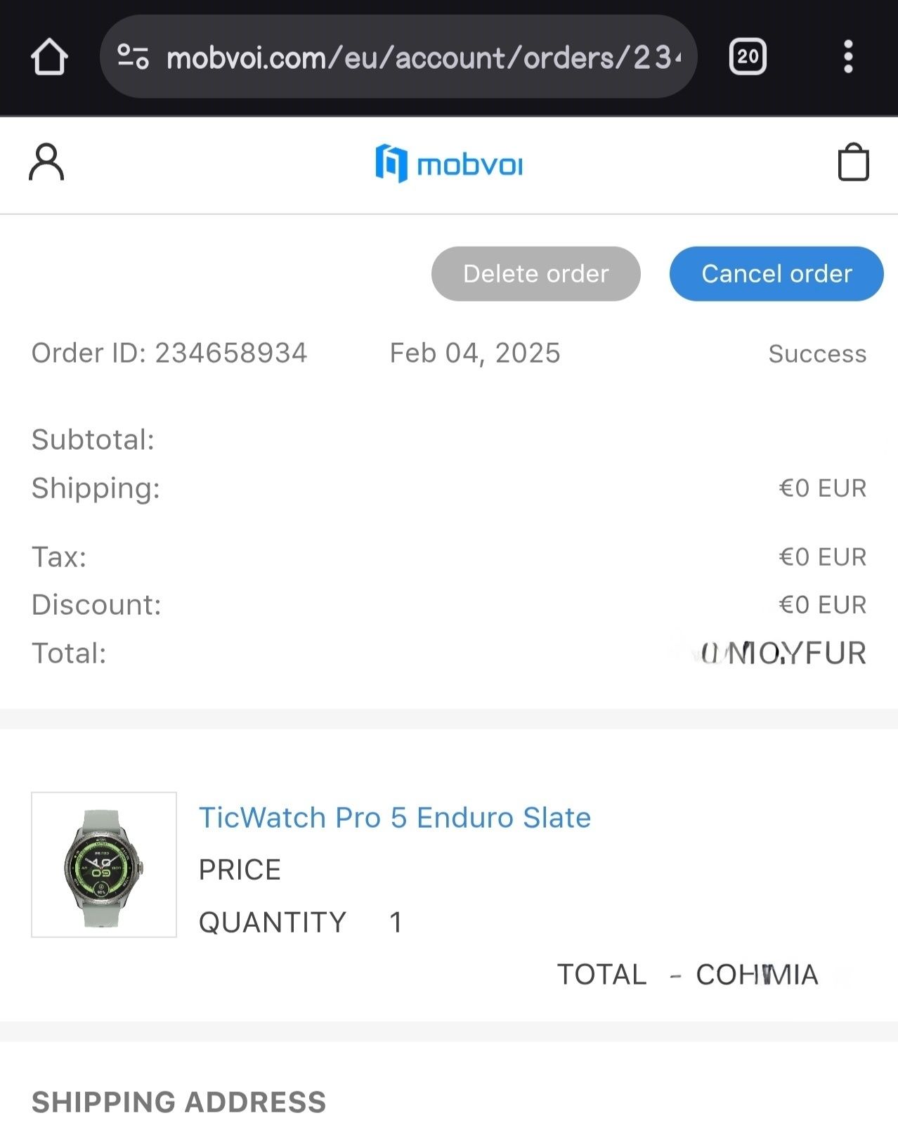 TicWatch Pro 5 Enduro Slate - с гаранция
