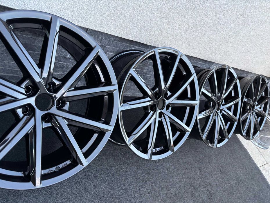 Set jante aliaj r20 5x112 negre Vw Audi Mercedes Skoda
