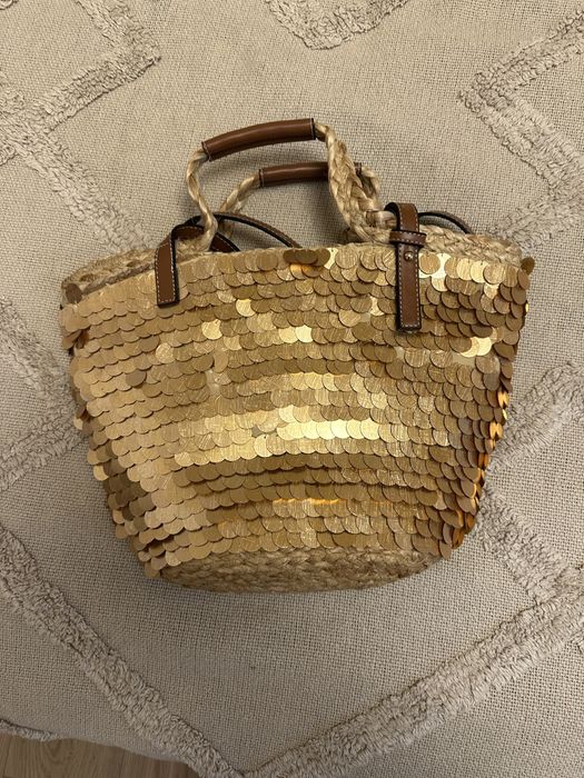 Geanta Zara paiete aurii