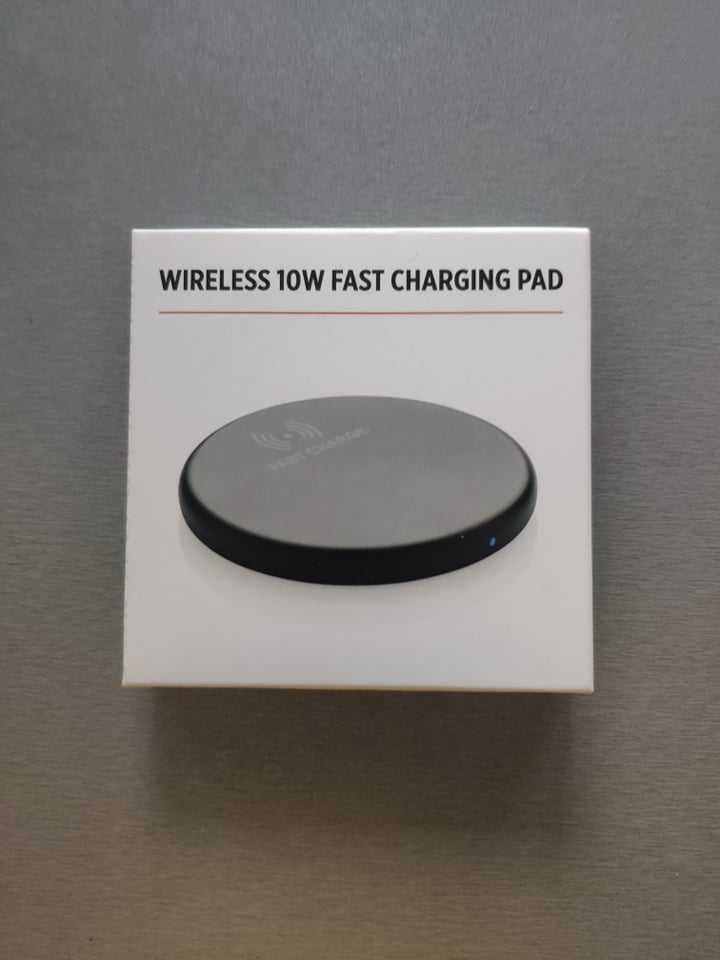 Безжично зарядно, Wireless Charger, 10W и 5W, Универсално, Черно