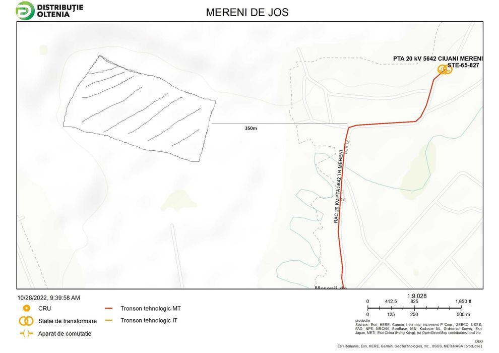 Teren 3,3 ha Merenii de Jos