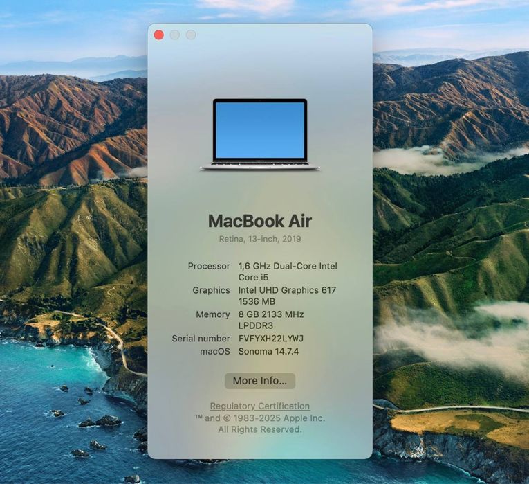 MacBook Air 13 128 ГБ в хорошем состоянии