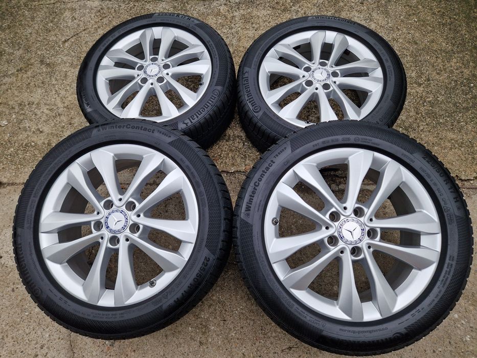 Jante Mercedes C-class W205 anvelope iarna 225 50 17 Continental 2023