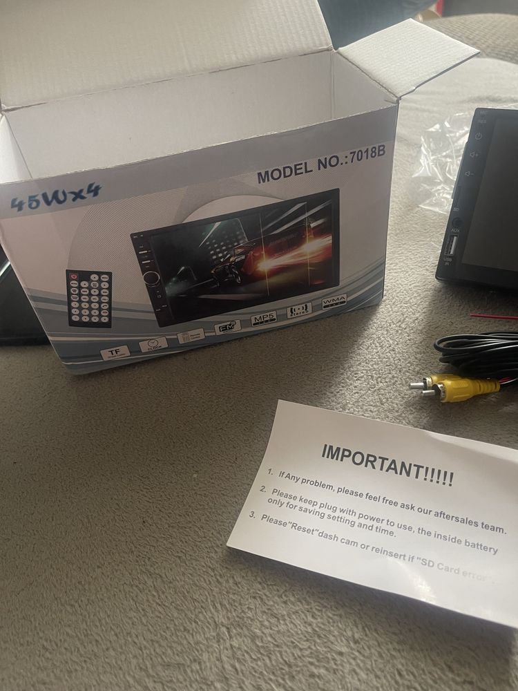 Car Player Mp5 auto nou 7 inci coplet cu telecomanda si usb