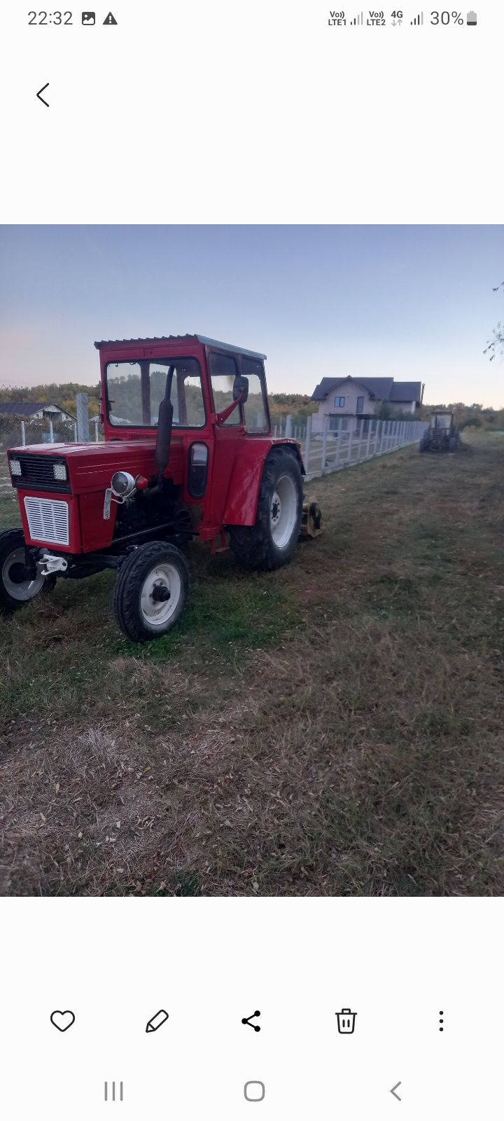 Tractor U 550 schimb cu culegatoare sip tornado 40 ssu combina