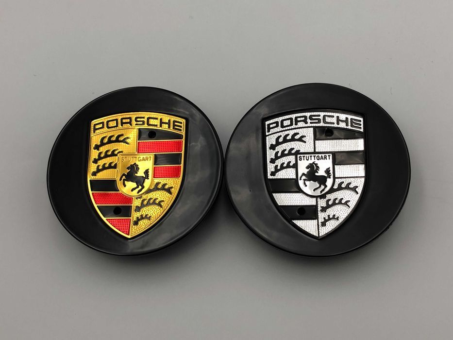 Capace Janta Compatibile PORSCHE 75 mm negru clasic