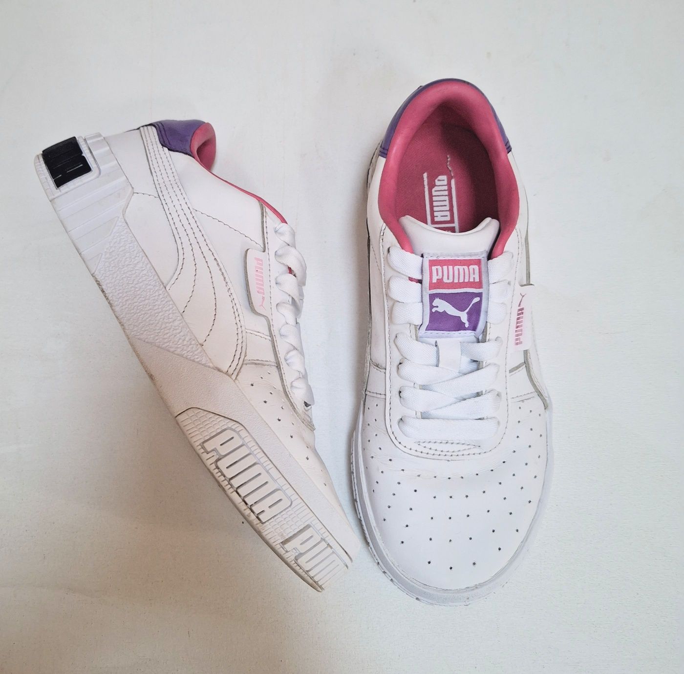 Puma Cali bold маратонки от естествена кожа