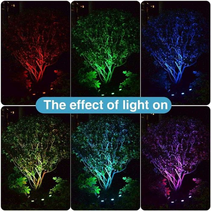 WisHomee Соларни лампи за открито. Потопяеми RGB LED фонтани