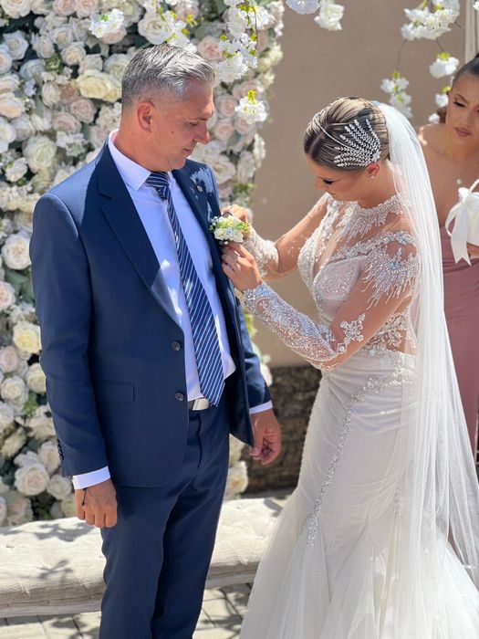 Rochie mireasa cusuta manual