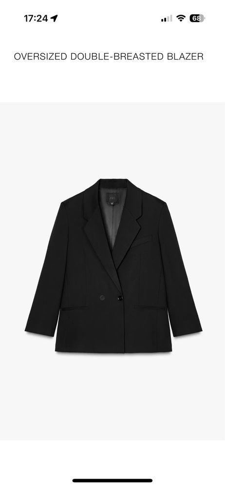 Блейзър Zara  в черен цвят