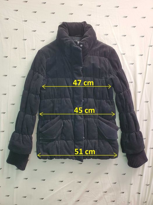 Geaca neagra catifea dama, S