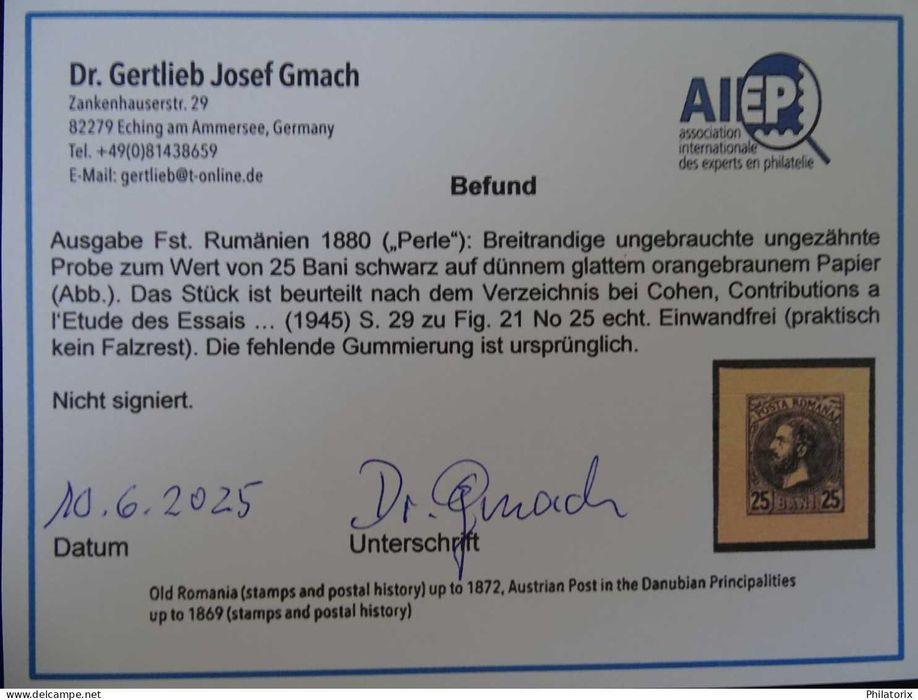 Romania Esseuri , Carol cu barba , Expertizat , NG/(*) (4)