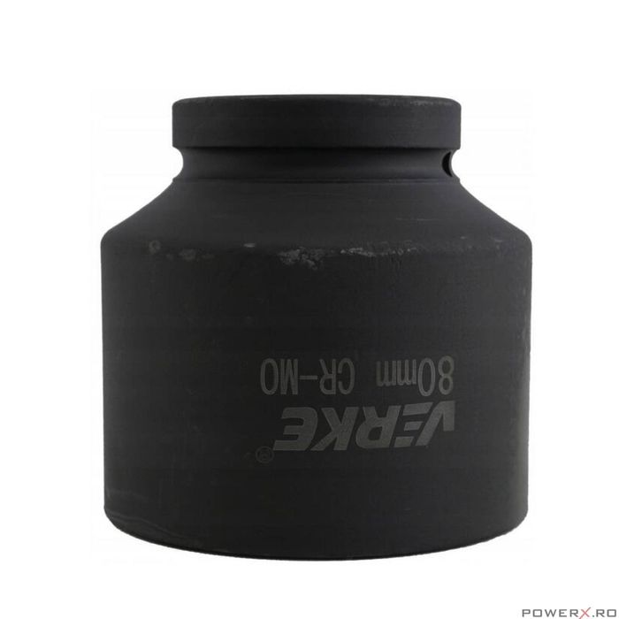 Cheie tubulara impact hexagonala, 80 mm, Verke