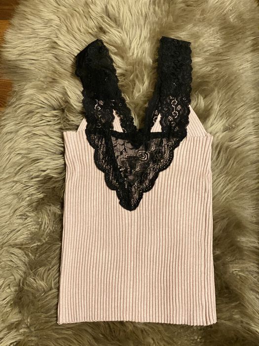 Bluza din tricot cu dantela